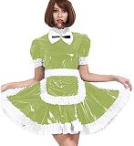24 Color PVC French Maid Sweet Mini Dress Waitress Cosplay Uniform