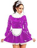24 Colors Lace Splicing Maid Cosplay Dress Retro Dress with Apron