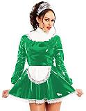 24 Colors Lace Splicing Maid Cosplay Dress Retro Dress with Apron