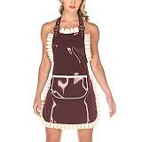 23 Colors Halter Adjustable Strap Mini Dress Ladies PVC Pocket Front Maid Dress