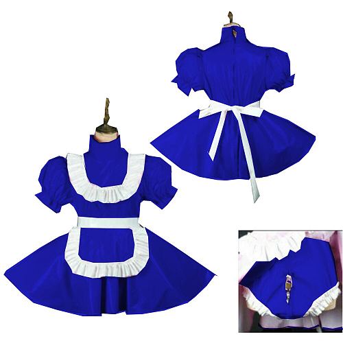 Plus Size Maid Dresses Lolita Style Sissy Dress Locable Sweet Dress Halloween Costume Contain With Pant S-7XL