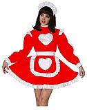 23 Color Heart Pattern Lolita Dress Lady Ruffle Maid Cosplay Dress