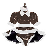 Sissy Dress Lockable Women Clothing Panties Lolita French Maid Set Cosplay Costumes Plus Size S-7XL