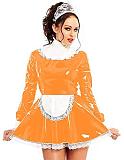 24 Colors Lace Splicing Maid Cosplay Dress Retro Dress with Apron