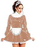 24 Colors Lace Splicing Maid Cosplay Dress Retro Dress with Apron