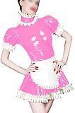 Plus Size Retro Pleated Lolita Dress Halloween Cosplay Maid Dress