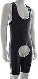 Open Crotch Leotard Men's Catsuit Sexy Sleeveless Bodysuit Teddies Lingerie