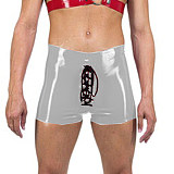 Sexy Men Shorts Glossy Vinyl PVC Leather Drawstring Skinny Short Pants Beach Sport Shorts Hip Hop Jazz Party Clubwear Casual 7XL