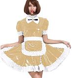 24 Color PVC French Maid Sweet Mini Dress Waitress Cosplay Uniform