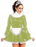 24 Colors Lace Splicing Maid Cosplay Dress Retro Dress with Apron