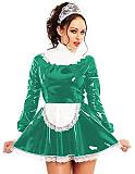 24 Colors Lace Splicing Maid Cosplay Dress Retro Dress with Apron