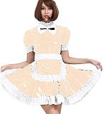 24 Color PVC French Maid Sweet Mini Dress Waitress Cosplay Uniform