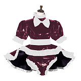 Sissy Dress Lockable Women Clothing Panties Lolita French Maid Set Cosplay Costumes Plus Size S-7XL