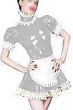 Plus Size Retro Pleated Lolita Dress Halloween Cosplay Maid Dress