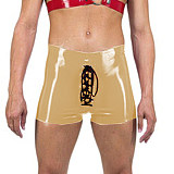 Sexy Men Shorts Glossy Vinyl PVC Leather Drawstring Skinny Short Pants Beach Sport Shorts Hip Hop Jazz Party Clubwear Casual 7XL