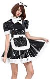 24 Color PVC French Maid Sweet Mini Dress Waitress Cosplay Uniform