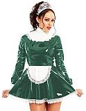 24 Colors Lace Splicing Maid Cosplay Dress Retro Dress with Apron