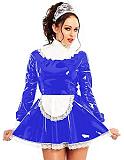 24 Colors Lace Splicing Maid Cosplay Dress Retro Dress with Apron