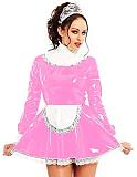 24 Colors Lace Splicing Maid Cosplay Dress Retro Dress with Apron