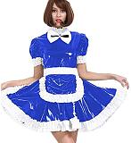 24 Color PVC French Maid Sweet Mini Dress Waitress Cosplay Uniform