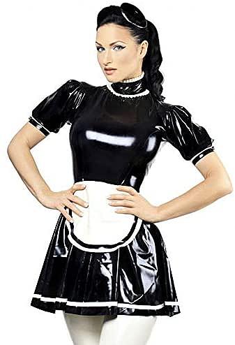 24 Colors Cosplay Maid Dress + Apron Sexy High Neck Servant Dress