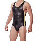Men Wrestling Singlet Stretchy Bodysuit Underwear Men Body Shaper Leotard