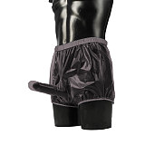 PVC Sheer Men's Erotic Boxer Briefs Bikini Gay Wet Look Sexy Nightclub Erotic Panties with Testicles Penis Hole Panties 7XL