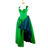 Handmade Green Cotton O Dress – The Story Of O With Bra Collection [G743]