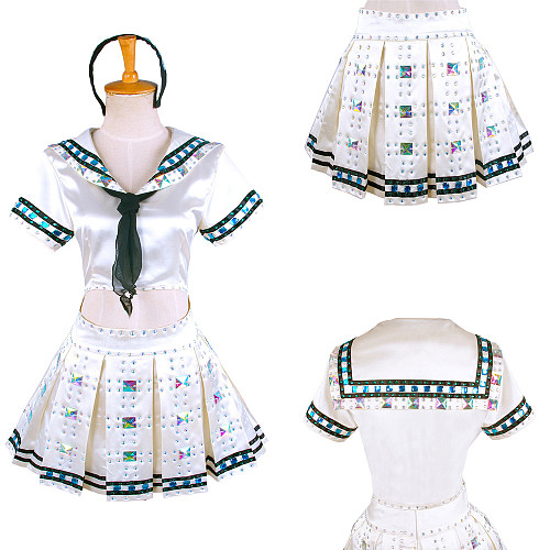 Sucker Punch Babydoll Cosplay Sailor Suit Handmade Satin Costume [G1644]