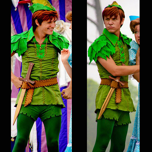 Disney Peter Pan Cosplay Costume Green Uniform Fabric Outfit [G1387]