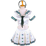 Sucker Punch Babydoll Cosplay Sailor Suit Handmade Satin Costume [G1644]