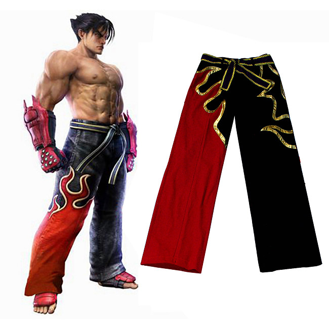 Tekken Inspired Jin Kayama Trousers Pants Game Cotton Cosplay Costume Custom-Made[G536]