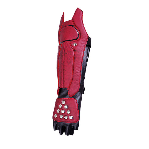 Kazama Jin Red Arm Gauntlets - Tekken Cosplay Armor Gloves [G542]