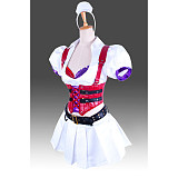 Batman: Arkham Asylum GOTY Harley Quinn Satin Cosplay Costume [G944]