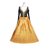 The Huntsman Winter’s War Ravenna Cosplay Costume Golden Dress by Fondcosplay [G3973]