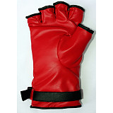 Tekken Kazuya Mishima Red Faux Leather Cosplay Gloves – Studded Fighting Style [G576]