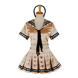 Baby Doll Cosplay Costume – Sucker Punch Satin Schoolgirl Outfit with Rhinestones [G754]