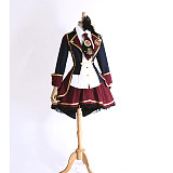 AKB48 Stage Uniform Cosplay Costume Red Plaid Idol Outfit Cotton Fabric [G674]