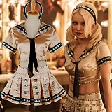 Baby Doll Cosplay Costume – Sucker Punch Satin Schoolgirl Outfit with Rhinestones [G754]