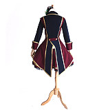 AKB48 Stage Uniform Cosplay Costume Red Plaid Idol Outfit Cotton Fabric [G674]