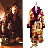 The Hobbit Desolation of Smaug Bilbo Baggins Brocade Night Robe Cosplay Costume [G1339]