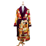 The Hobbit Desolation of Smaug Bilbo Baggins Brocade Night Robe Cosplay Costume [G1339]