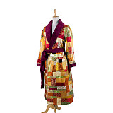 The Hobbit Desolation of Smaug Bilbo Baggins Brocade Night Robe Cosplay Costume [G1339]