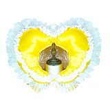 Handmade Sissy Maid Heart Hood in Satin or PVC – Custom Frilly Headpiece with Lockable Option [B002]