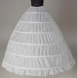 Victorian Crinoline Hoop Skirt for Sissy Maid and Crossdressing Underskirt Petticoat – Black or White [G732]