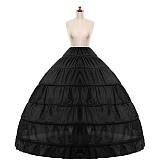 Victorian Crinoline Hoop Skirt for Sissy Maid and Crossdressing Underskirt Petticoat – Black or White [G732]