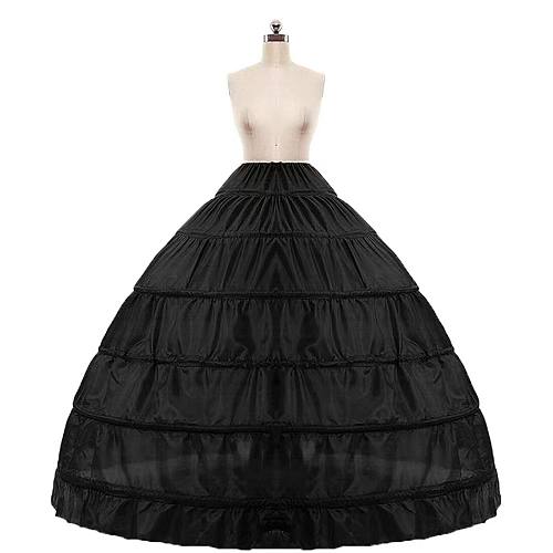 Victorian Crinoline Hoop Skirt for Sissy Maid and Crossdressing Underskirt Petticoat – Black or White [G732]