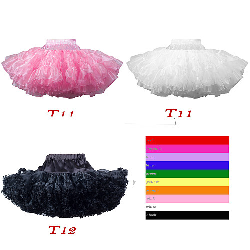 Multi-Color Soft Organza Sissy Maid Petticoat – Handmade [T11]