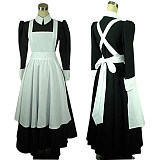 Lockable Long Cotton Classic Sissy Maid Dress – Minimalist Handmade Crossdressing Outfit [CK641]
