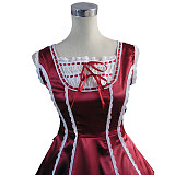 Elizabeth Midford Red Victorian Satin Cosplay Dress [CK1408]